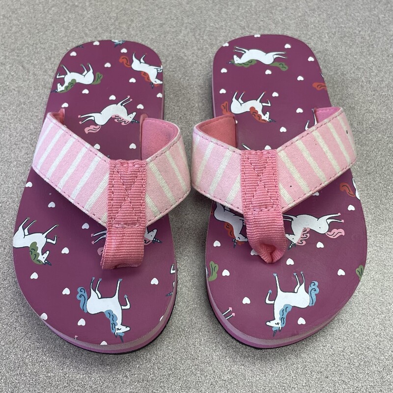 Hatley Flip Flop, Pink, Size: 9-10T