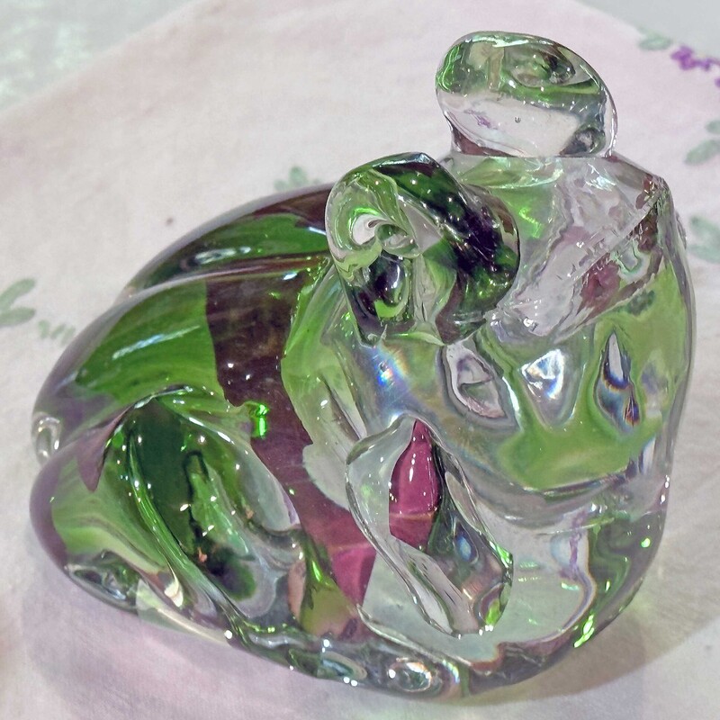 Green Glass Frog  7 X 4