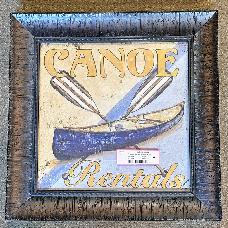 Framed Canoe Rental 16 Sq