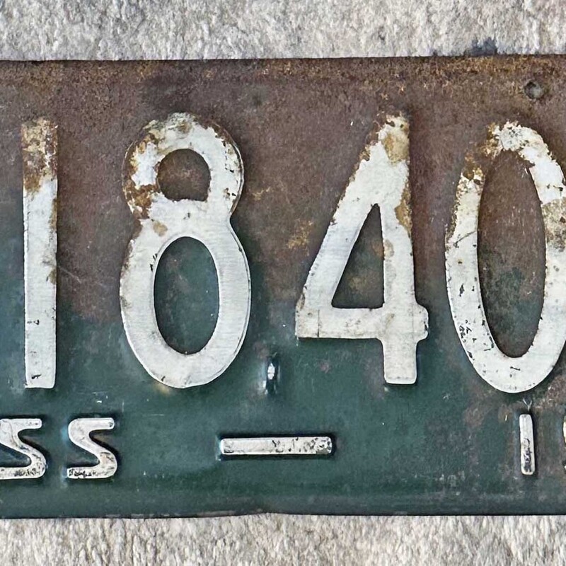 1931 Mass License Plate