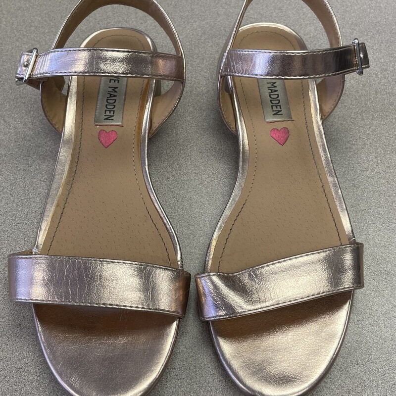 Steve Madden Sandals, Rosegold, Size: 3Y