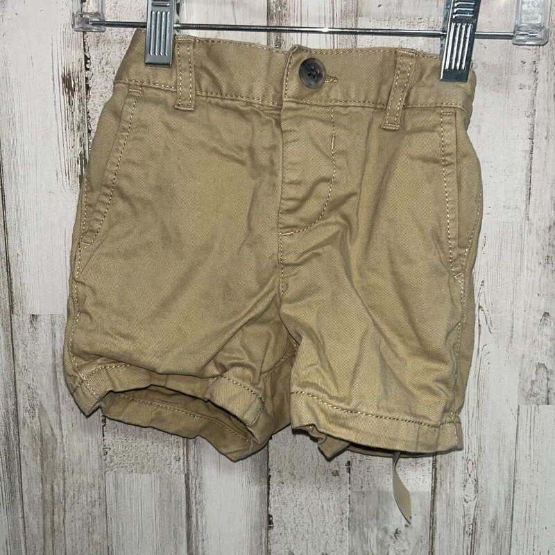 9/12M Tan Button Shorts, Tan, Size: Boy 0-9m
