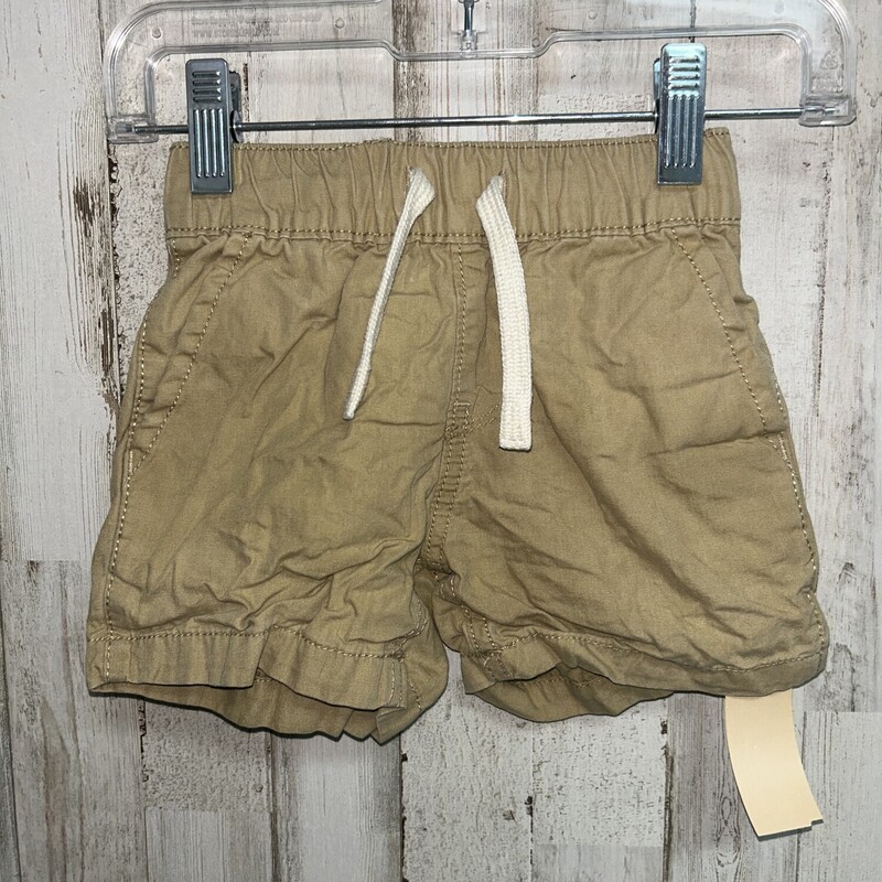 9/12M Drawstring Shorts, Khaki, Size: Boy 0-9m