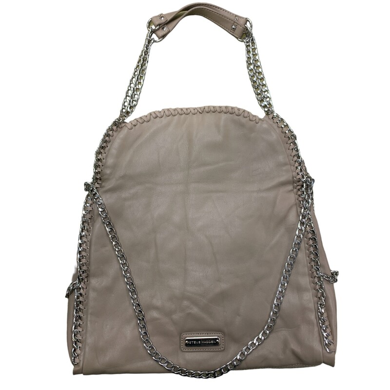 Steve Madden W Chains, Beige, Size: L