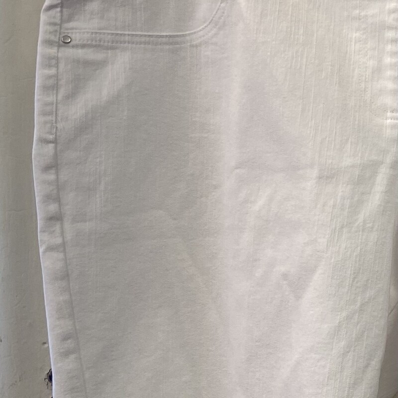 NWT Wht Denim Shorts<br />
White<br />
Size: 22