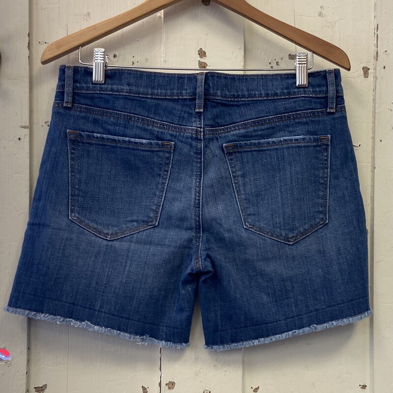 Denim Distrss Shorts<br />
Blue<br />
Size: 6
