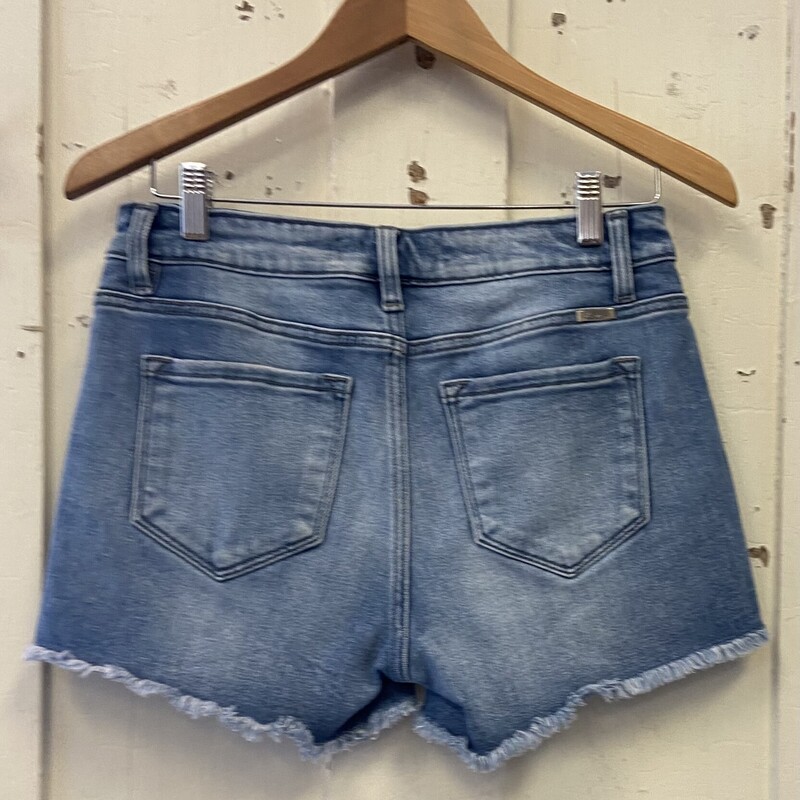 Denim Frayed Shorts<br />
Blue<br />
Size: M/L