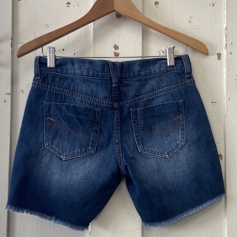 Denim Distrss Shorts<br />
Blue<br />
Size: 0