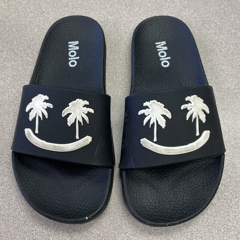 Molo Slides, Black, Size: 9-10T