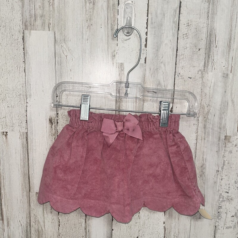 12M Mauve Corduroy Skirt, Pink, Size: Girl 6-12m