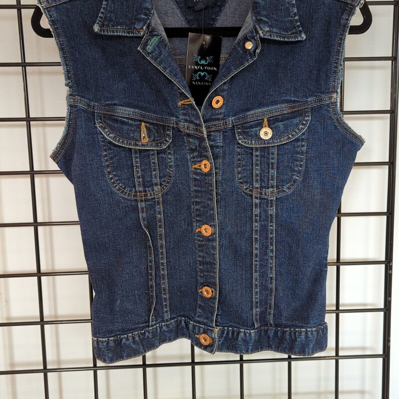 Tommy Jeans Denim Vest, Denim, Size: M