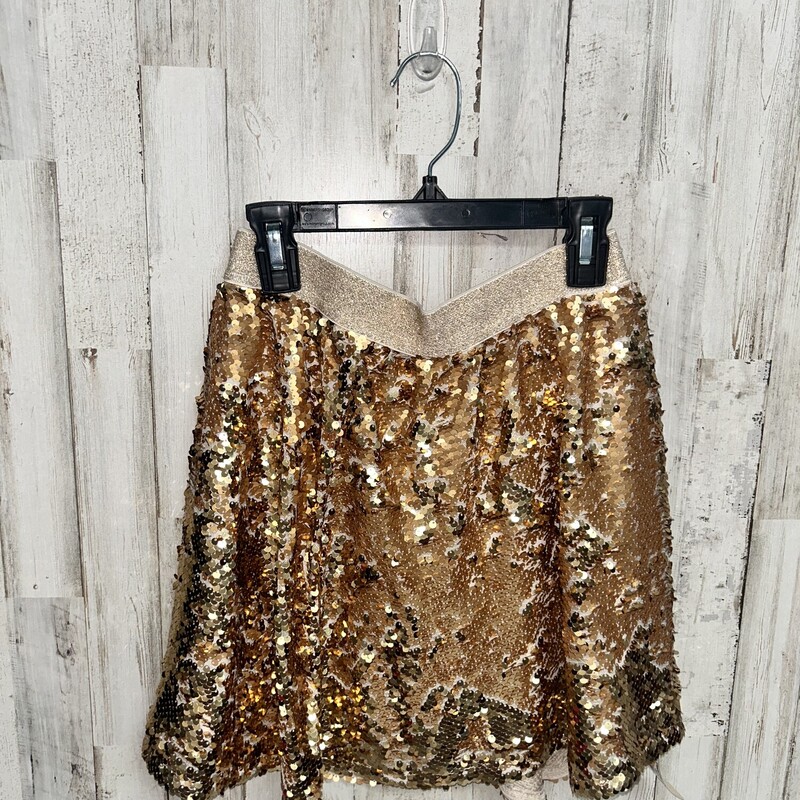 10 Gold Sequin Skirt