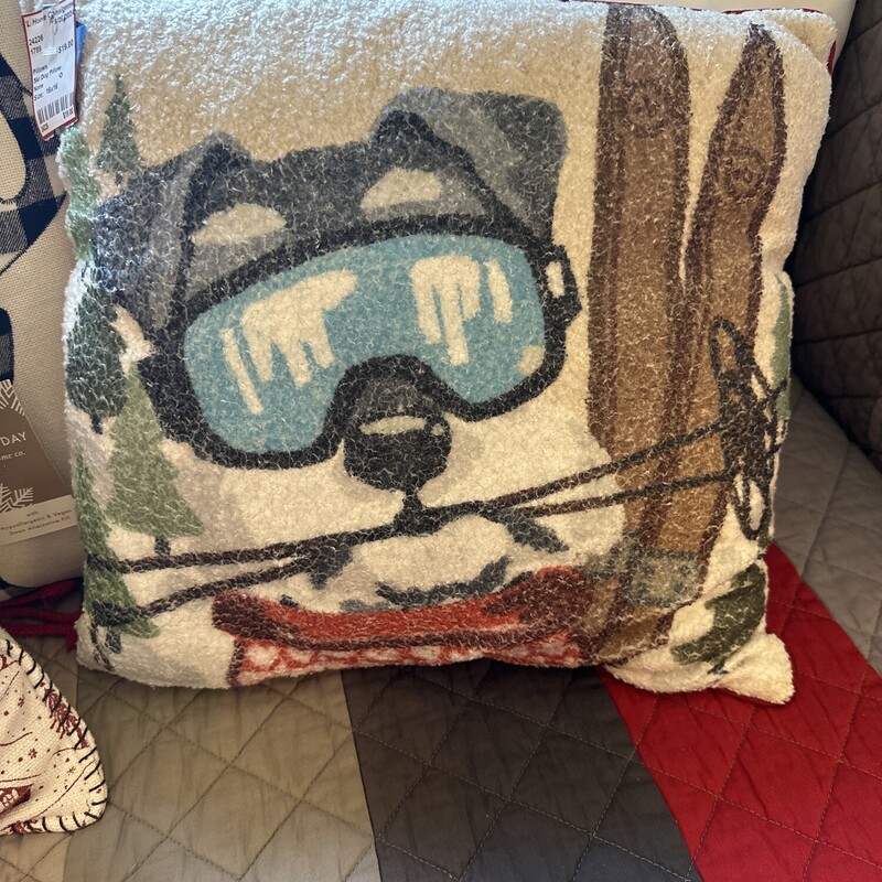 Ski Dog Pillow