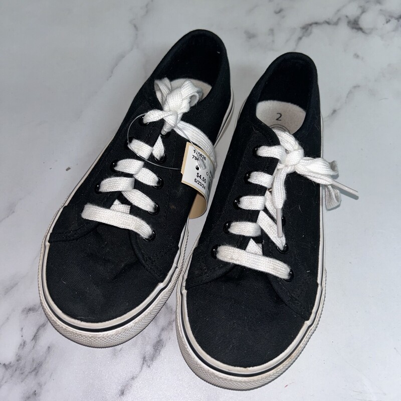 Y2 Black Sneakers, Black, Size: Shoes Y2