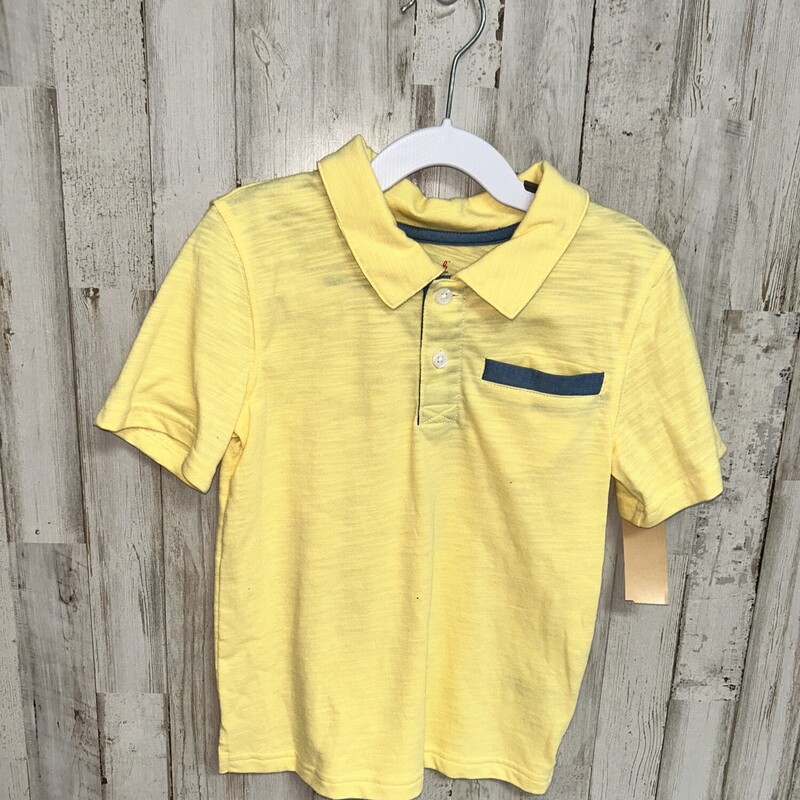 5T Yellow Pocket Polo, Yellow, Size: Boy 5-8