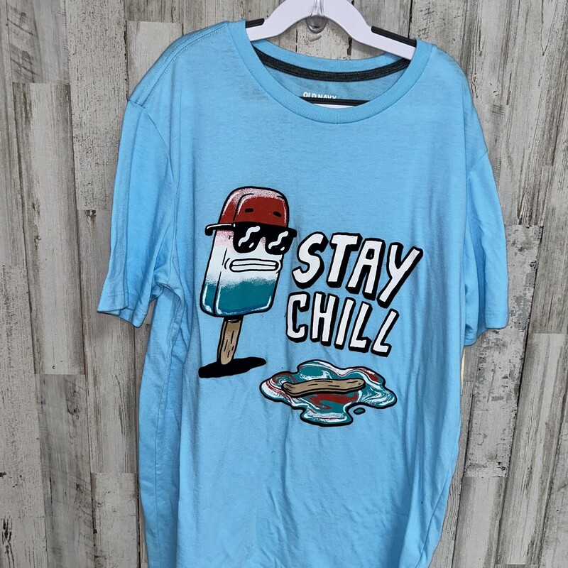 18 Stay Chill Tee, Blue, Size: Boy 10 Up