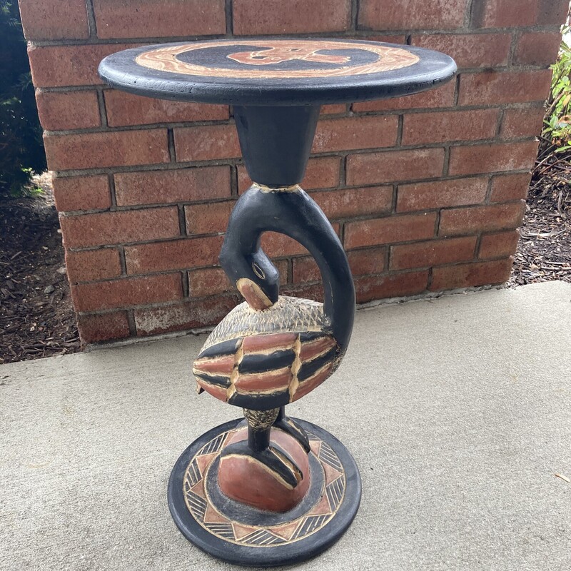 Carved Side Table-Ghana