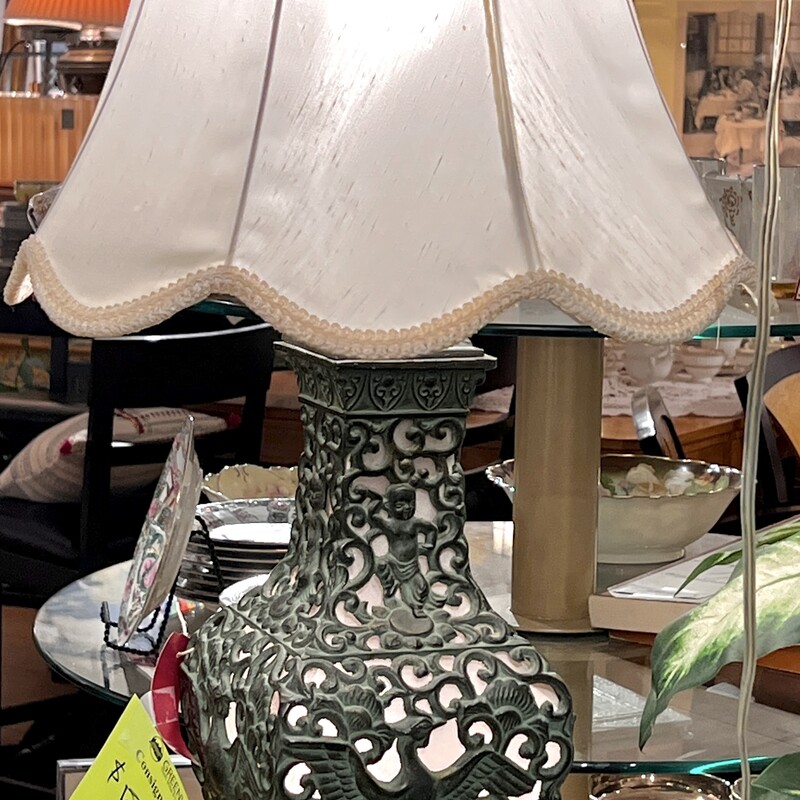 Lamp Table Iron Filigree