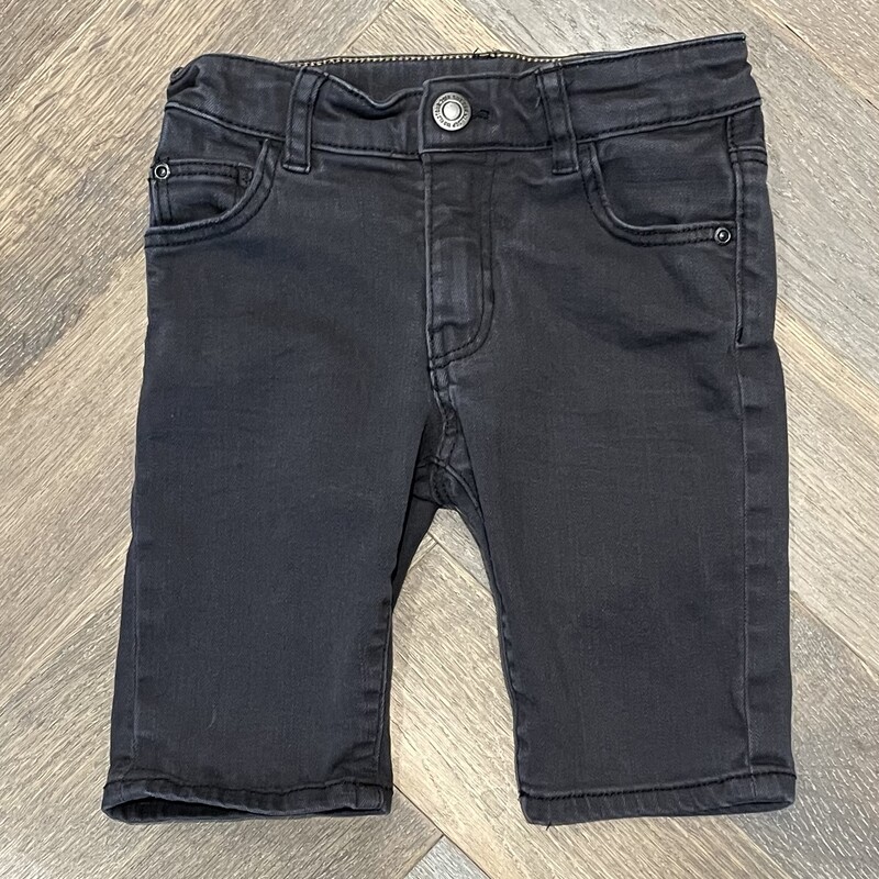 H&M Denim Shorts, Black, Size: 4-5Y