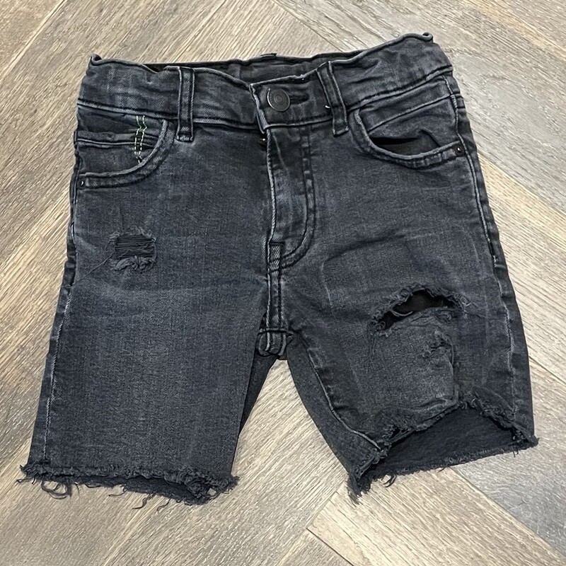 Zara Denim Shorts, Black, Size: 6Y