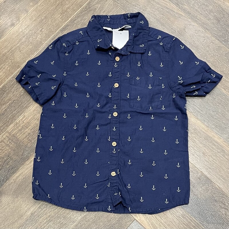 H&M Shirt, Navy, Size: Navy