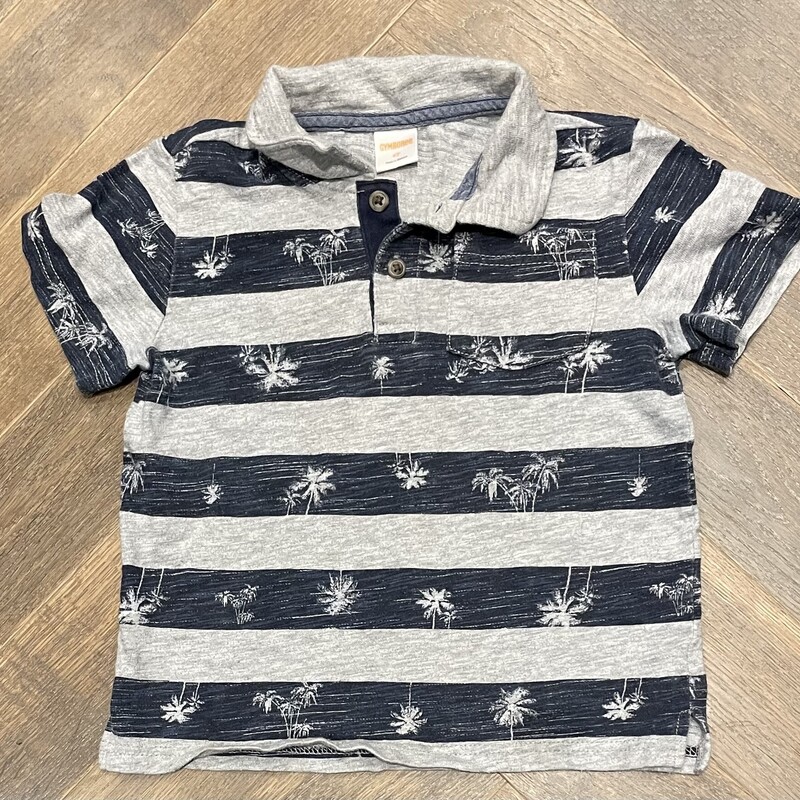 Gymboree Polo, Grey, Size: 4Y