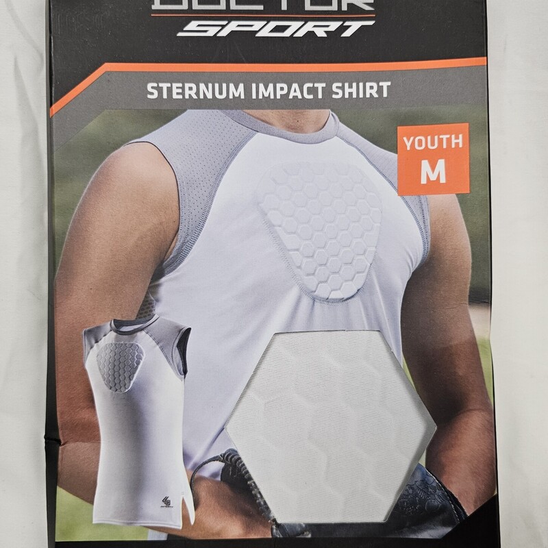 Shock Doctor Sternum Impact Shirt, Apparel, Size: Yth M