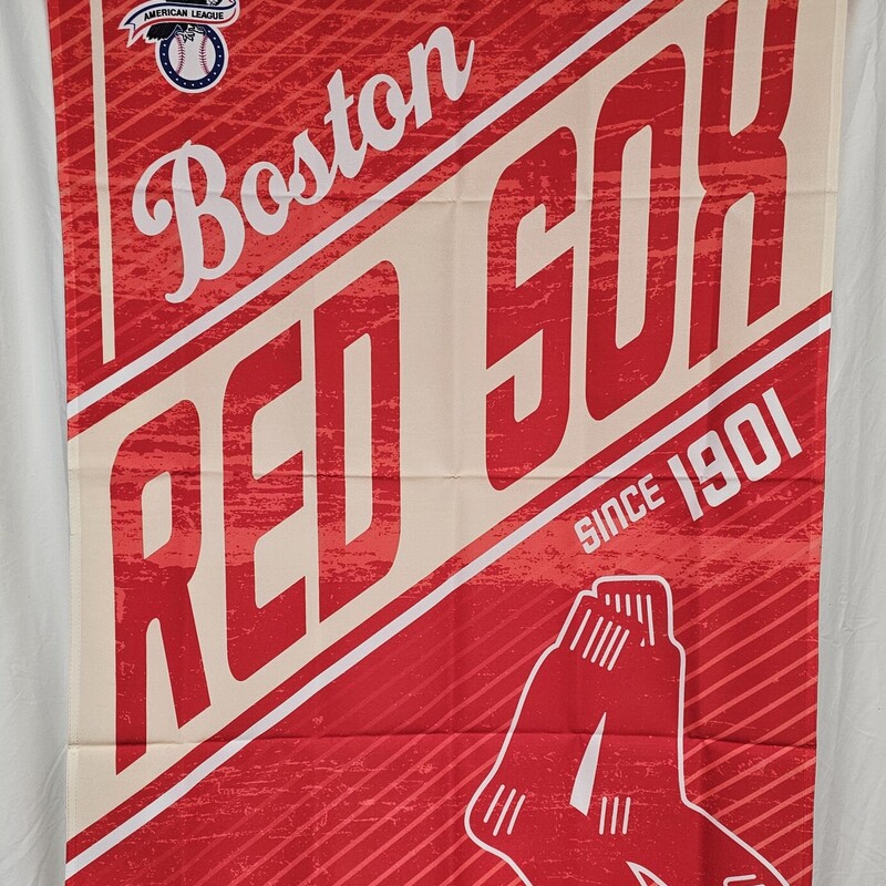Boston Red Sox Vertical Flag, Cooperstown Collection, Size: 28in x 40in, 2 Sided Design, Indoor and outdoor use, 100% polyester. 3in pole sleeve. Flag only.  New in package
