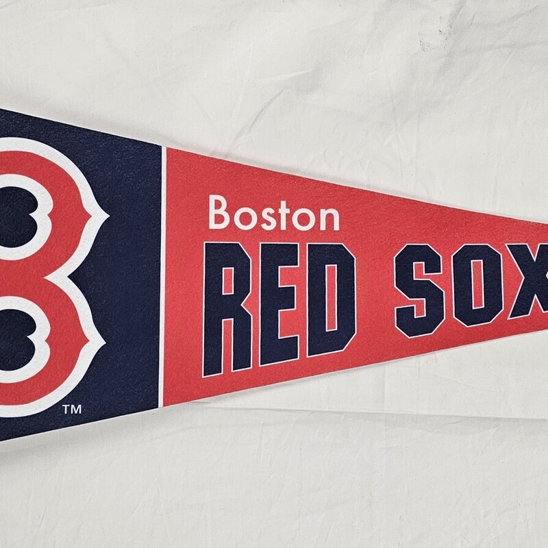 Boston Red Sox Pennant, Cooperstown Collection, Felt, Officially Licensed, Size: 12in x 30in. New