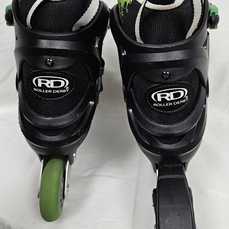 Roller Derby Ion 7.2 Kids Adjustable Inline Skates, Sizes: 2-5, pre-owned
