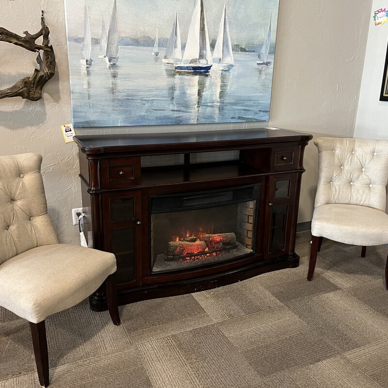 Elct. Fireplace Console