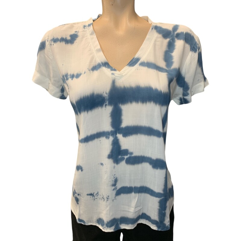 Cloth & Stone Top, Blue/whi, Size: S