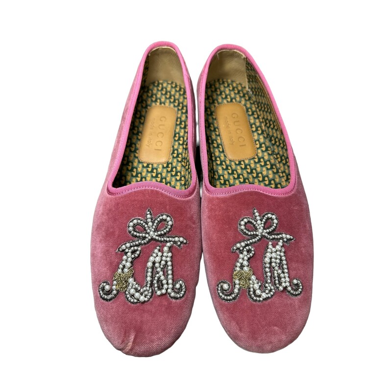 Gucci Mamara AM Loafers, Pink<br />
Mens 7<br />
Woman 10.5