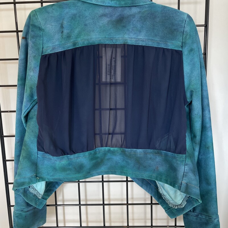 Hand Dyed Blazer, Tie Dye, Size: S