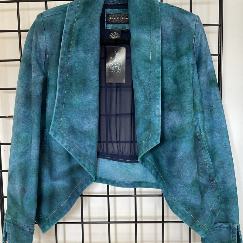 Hand Dyed Blazer, Tie Dye, Size: S