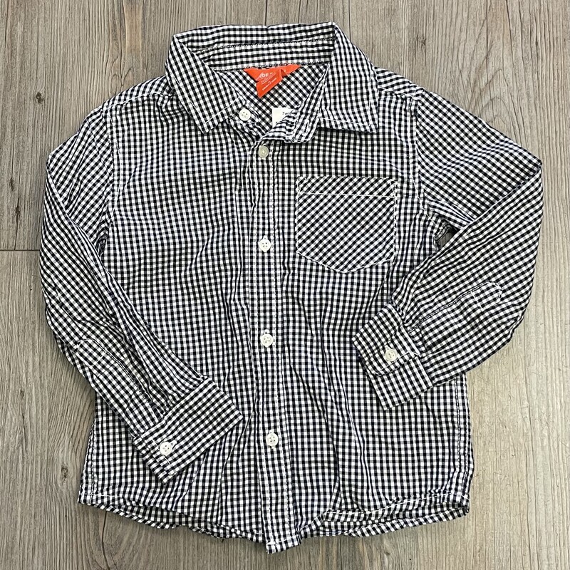 Joe Fresh Shirt LS, Black, Size: 4Y