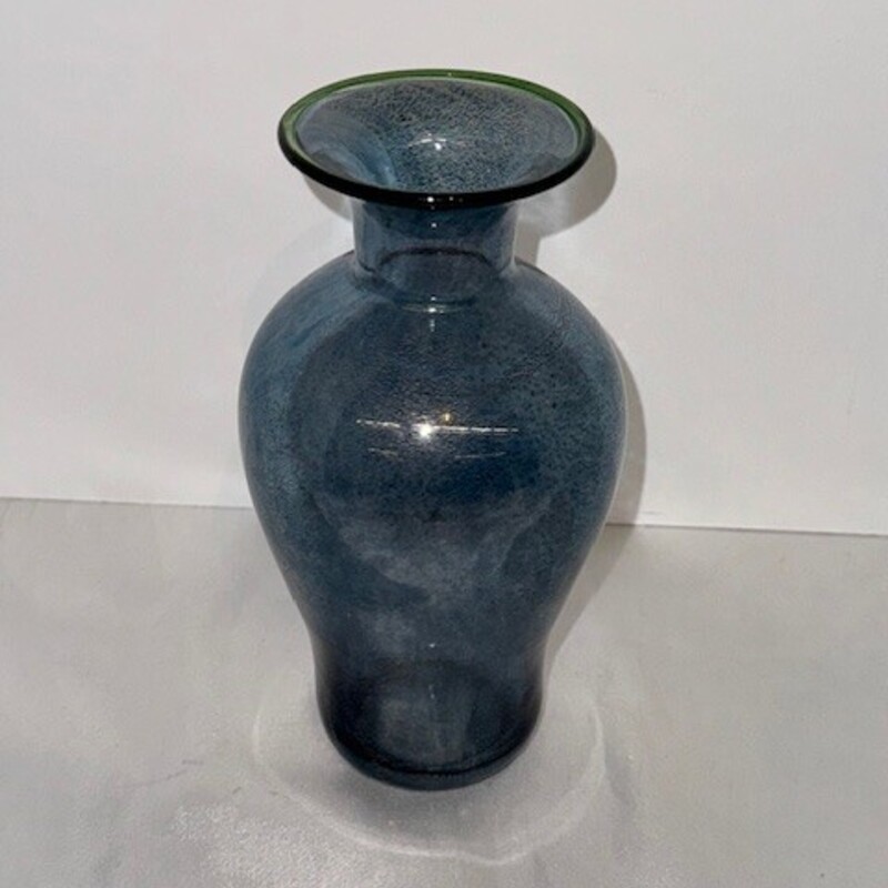 Allen Goldfarb Speckled Glass Vase
Blue Green Size: 3.5 x 6.5H