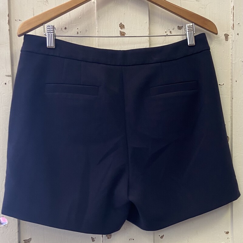 Navy Bttn Front Shorts<br />
Navy<br />
Size: 10