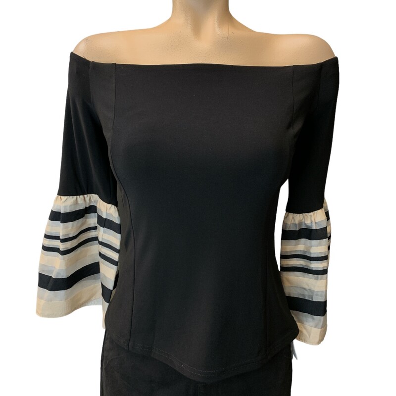 Joseph Ribkoff Top S10, Black, Size: M