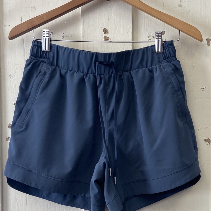 Blue Drawstring Shorts
