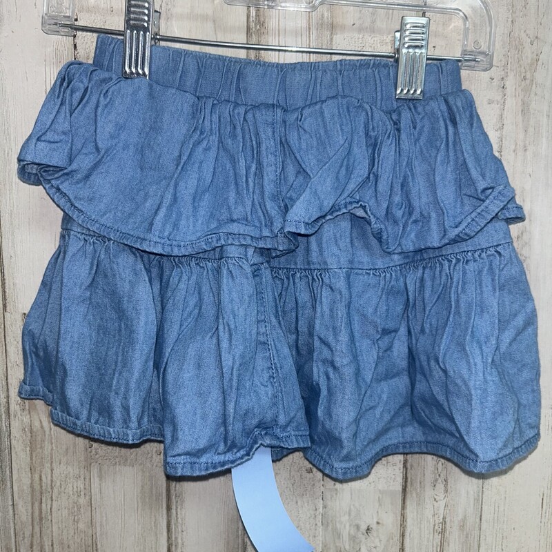 2T Denim Ruffle Skirt, Blue, Size: Girl 2T