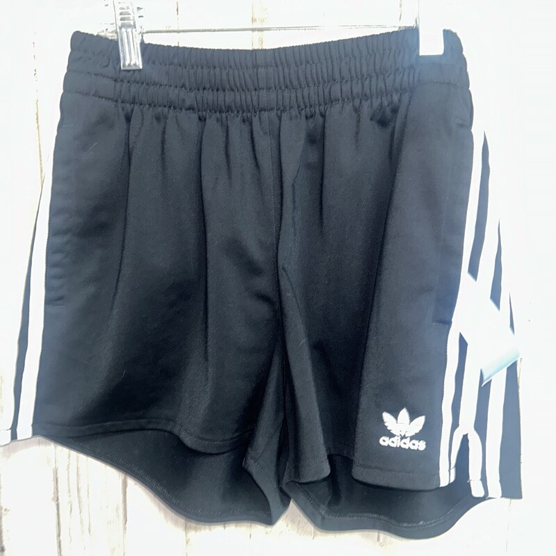 S Black Logo Shorts, Black, Size: Ladies S