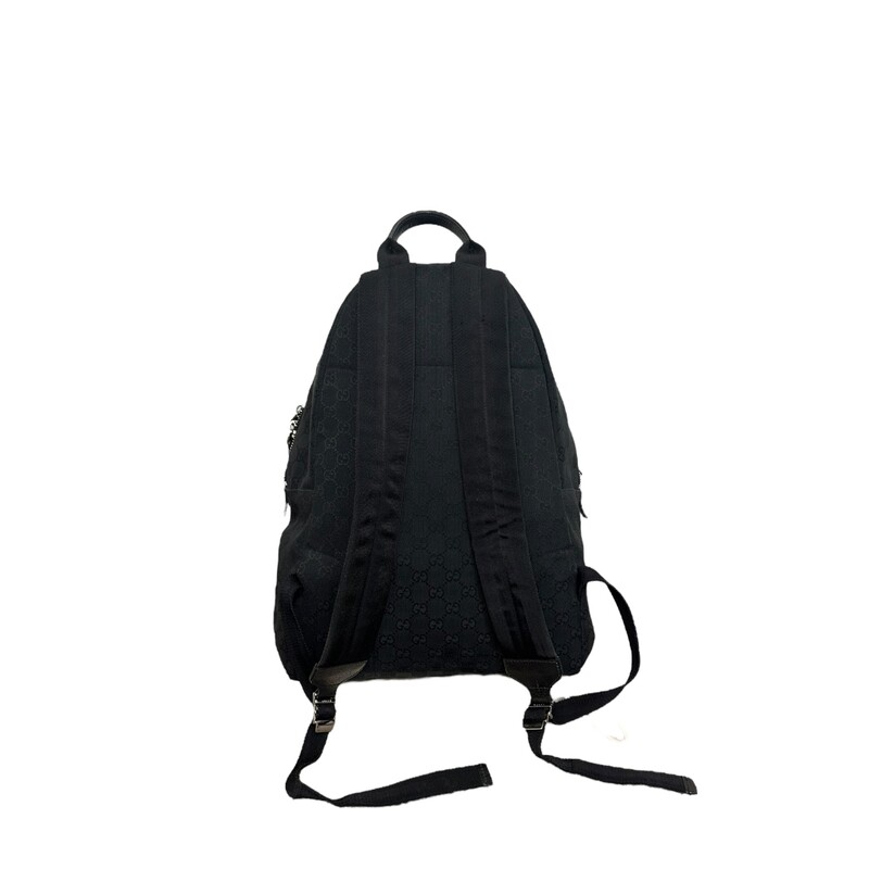 Gucci Web Canvas Backpack<br />
Black<br />
Code: 190278 204046