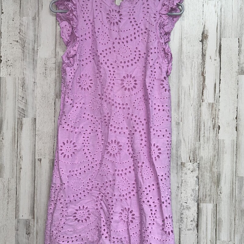 S Purple Eyelit Dress