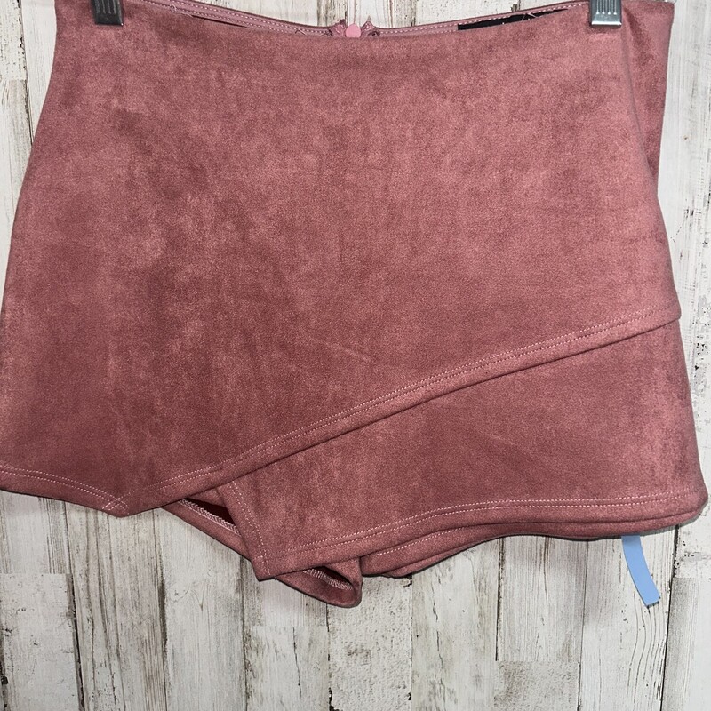 S Pink Suede Skirt