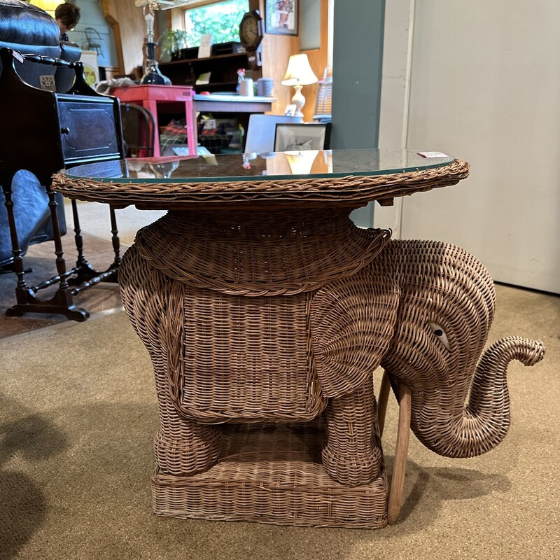 Rattan Elephant Table