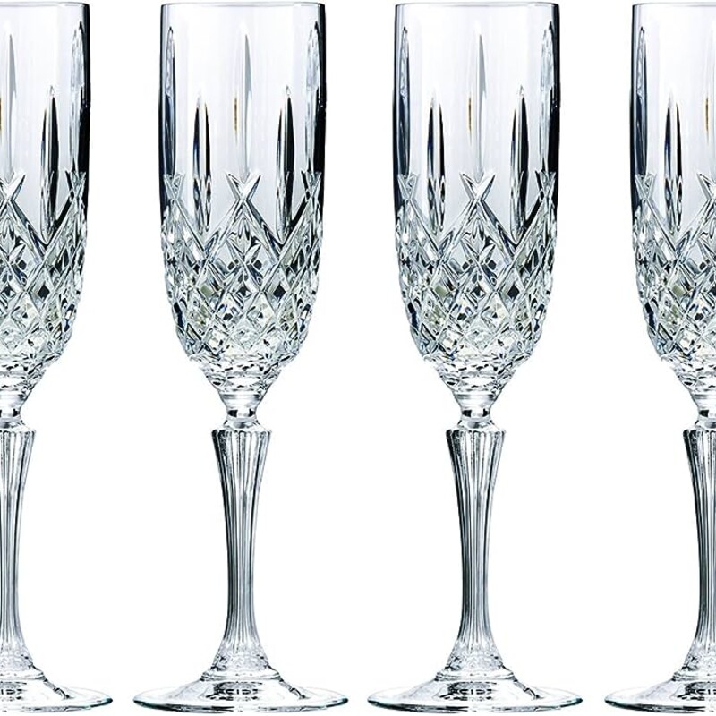 Set of 4 Marquis Waterford Champagne Flutes
Clear Size: 3 x 9.75H