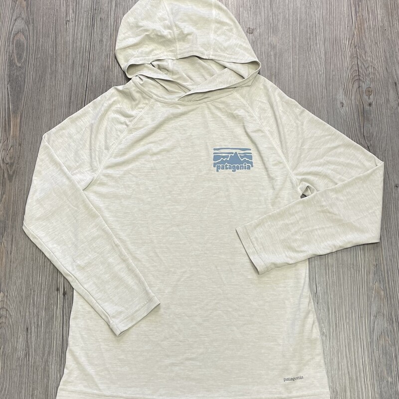 Patagonia Hooded LS Silkweight  UPF, Beige,
Size: 10Y
Permanent Name Tag Inside Clothing