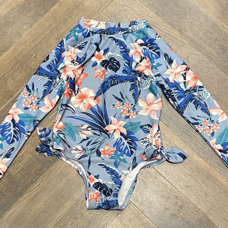 Old Navy Bathing Suit, Floral, Size: 4Y