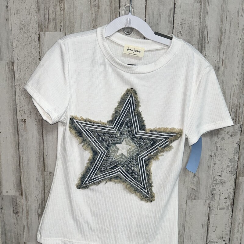 6/7 White Star Patch Tee